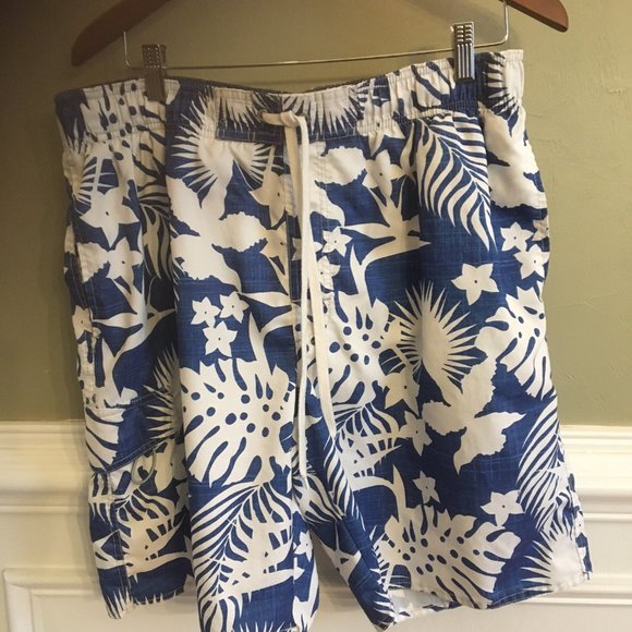 Newport Blue Swim Trunks - Picture 1 of 3